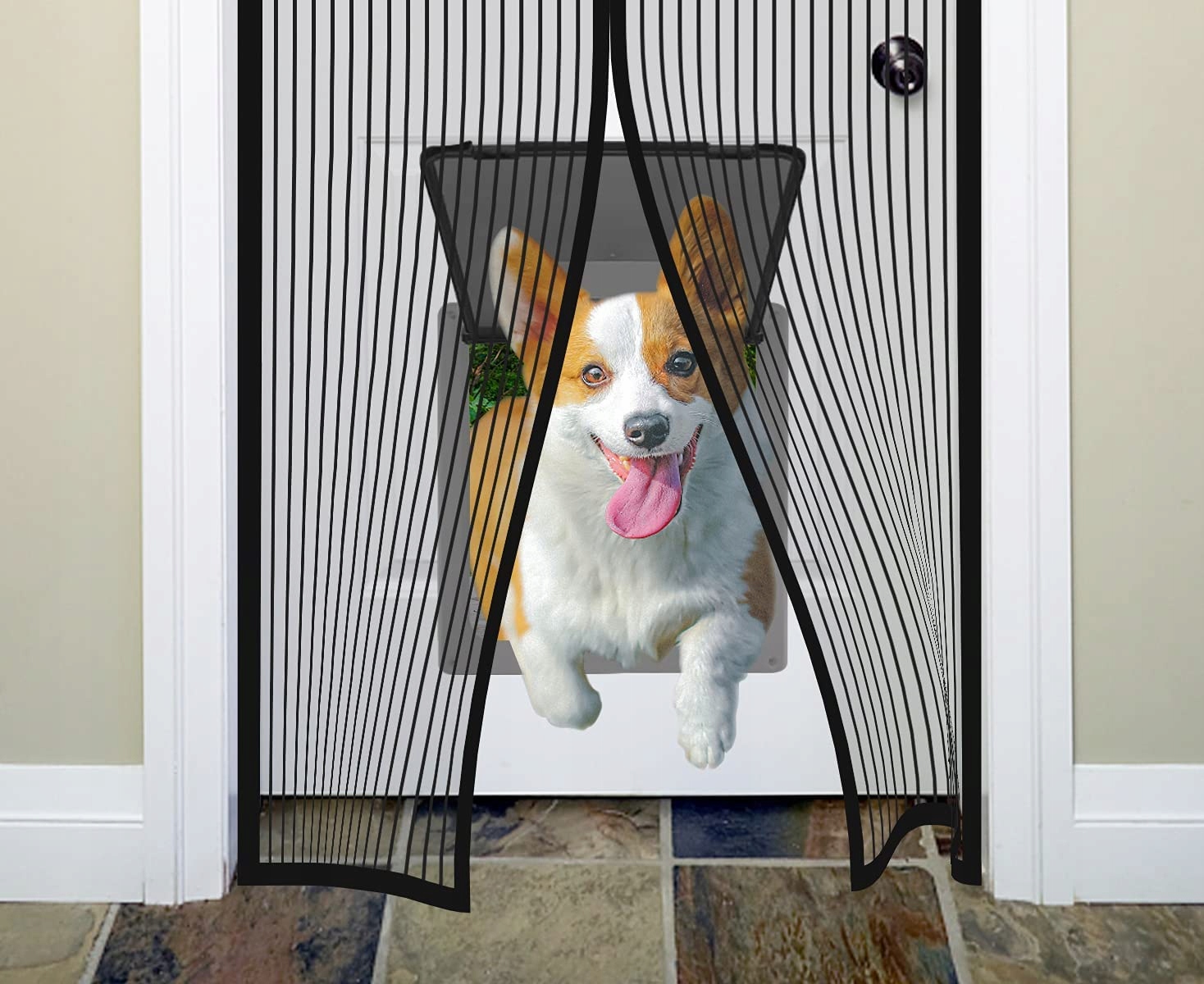 MOSKITIERA do drzwi MAGNETYCZNA zasłona 90x230 Rodzaj do drzwi