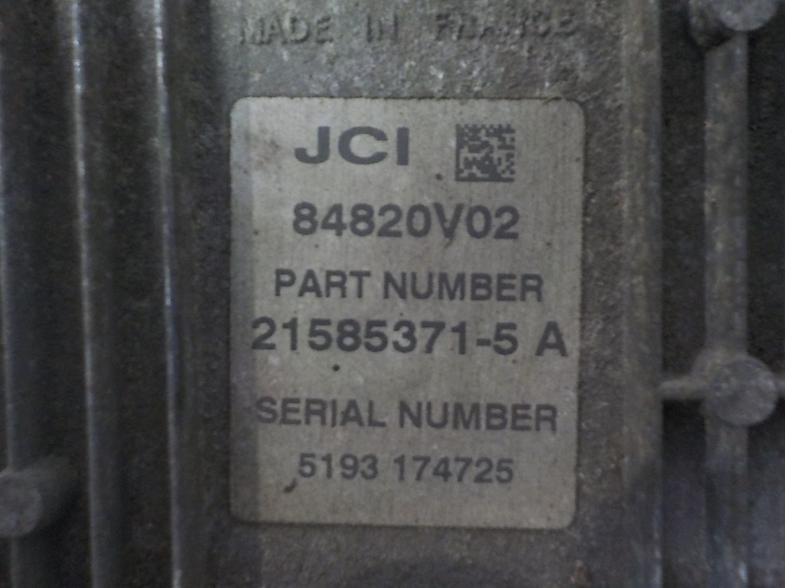 CITROEN C3 and computer control unit 9658738780 9649433980