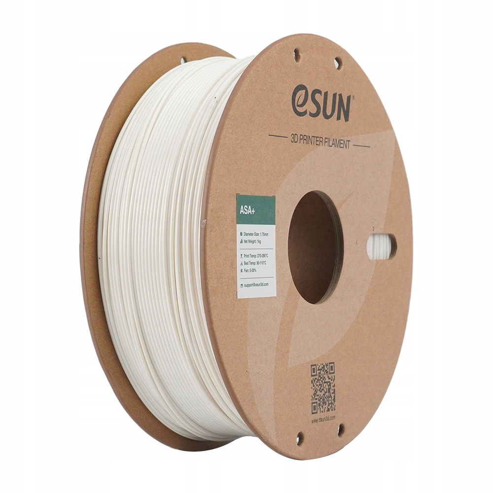 eSUN Asa+ Filament teplá bílá 1.75 mm 1000 g papírová cívka