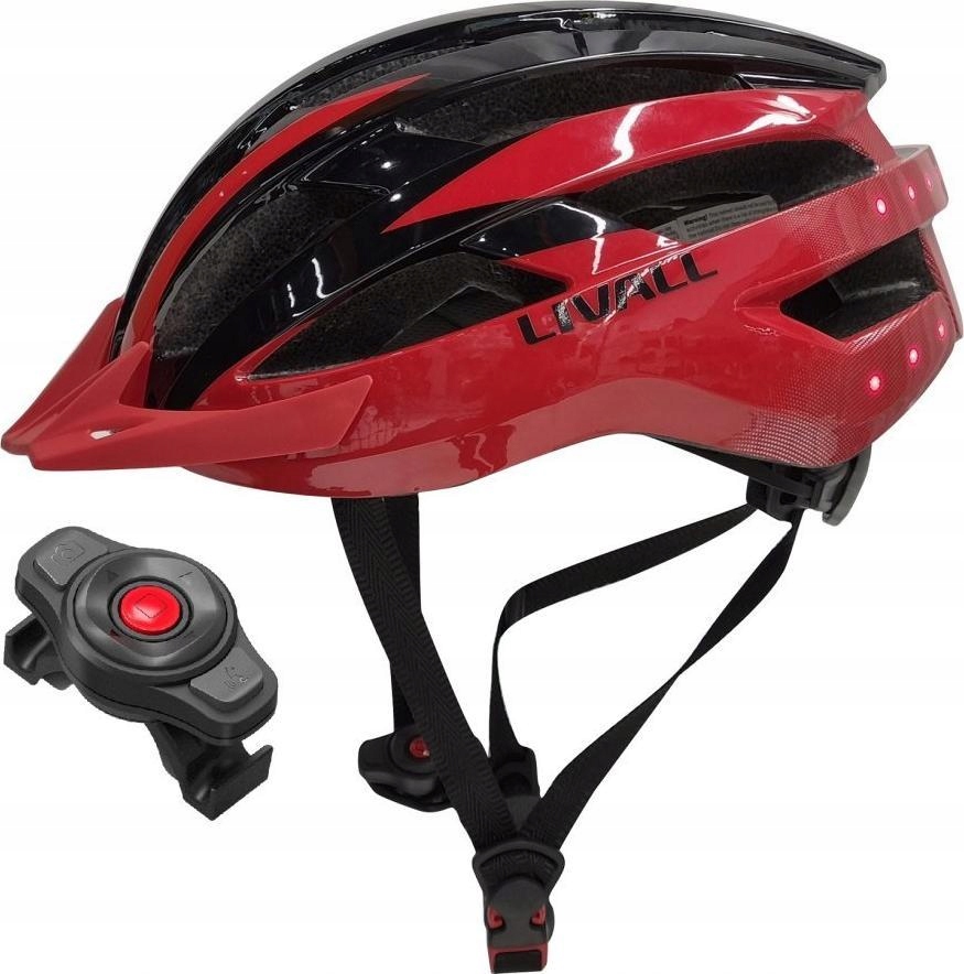 Livall Smart Kask Mtb MT1 Neo Intercom/LED/SOS/BT r. 58-62cm czerwony