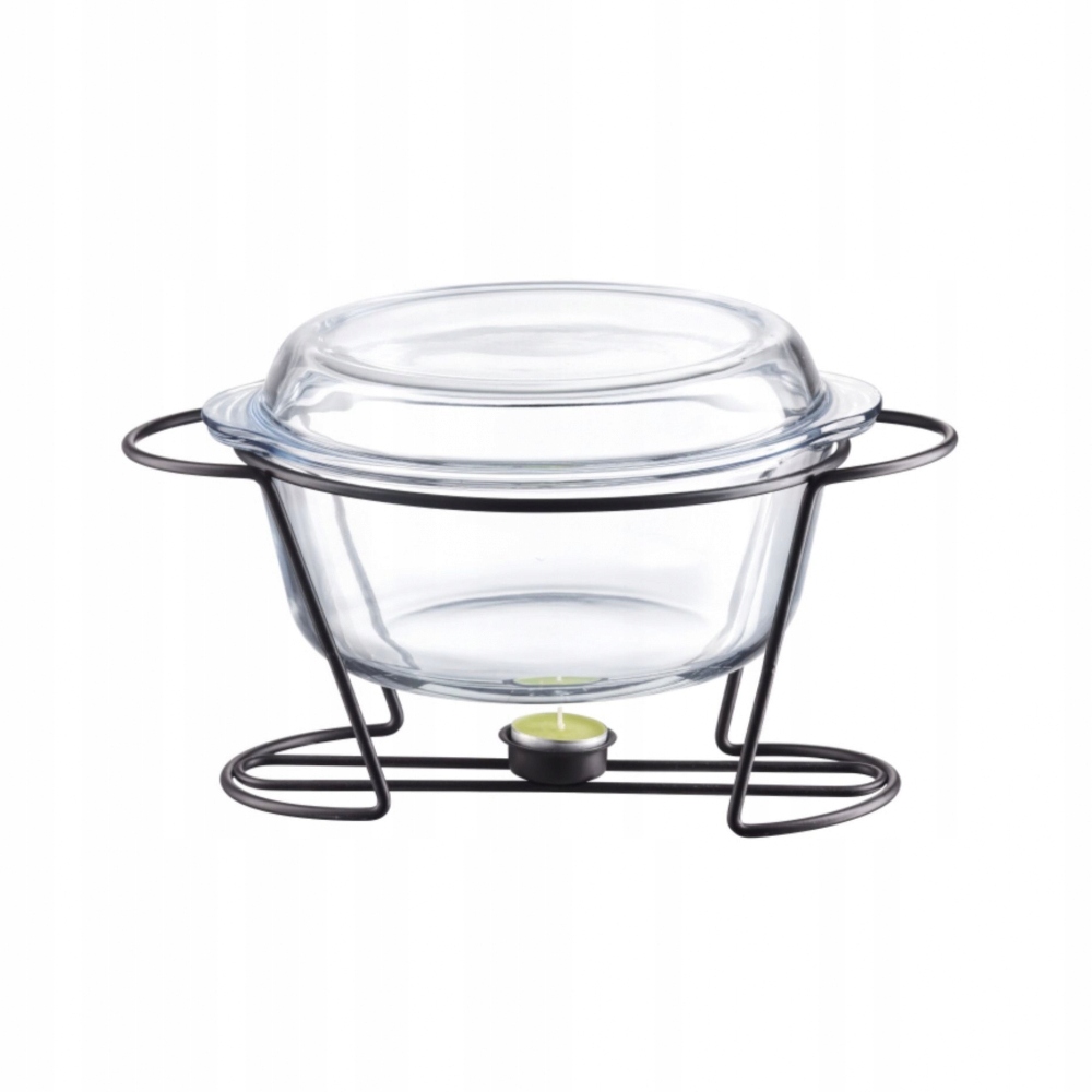 NACZYNIE ŻAROODPORNE z podgrzewaczem AMBITION 4L