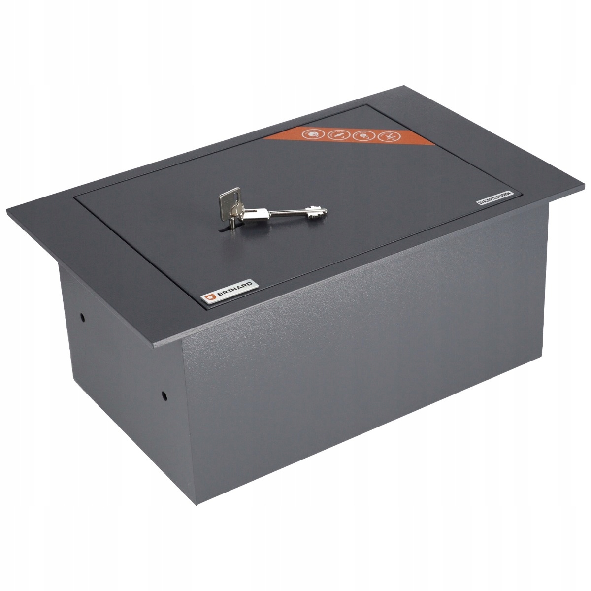 Sejf podłogowy Brihard Floor A4 z zamkiem kluczowym montowany do ziemi