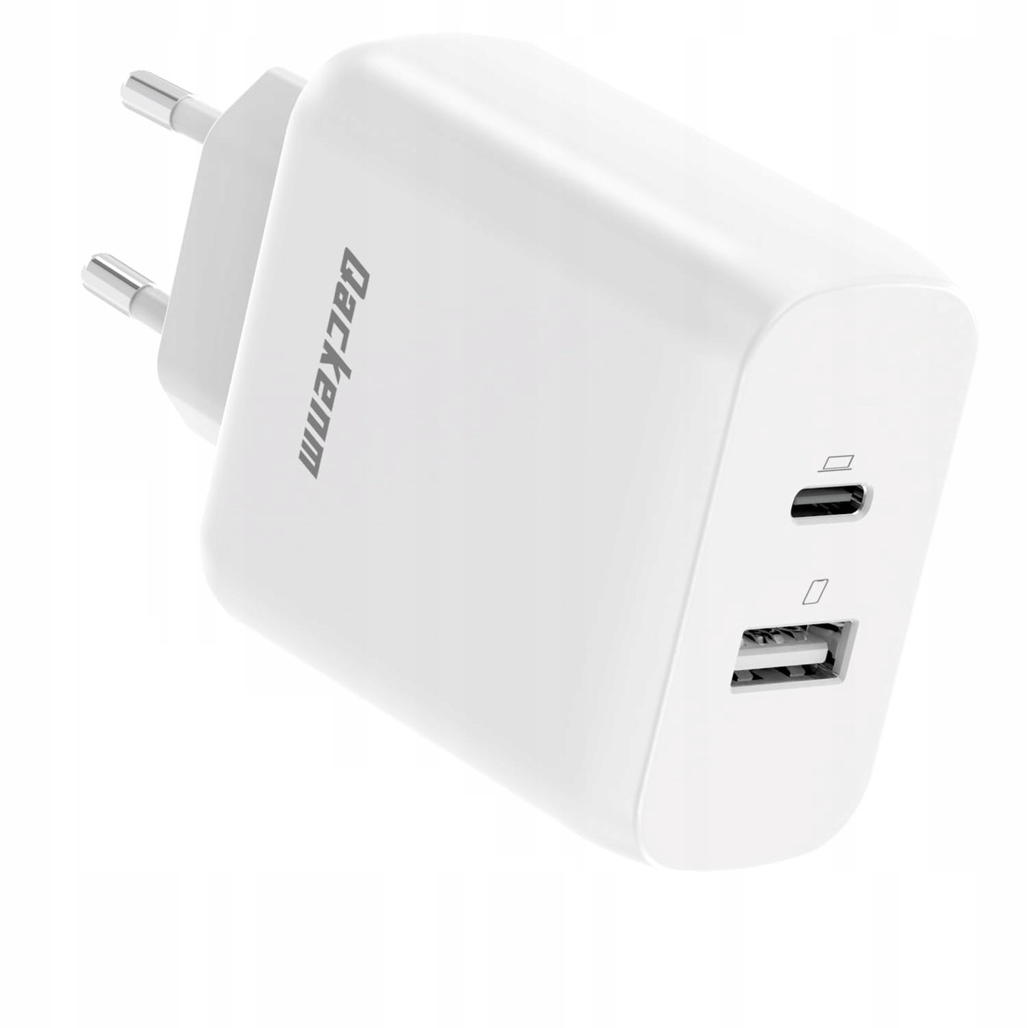 QACKENM Ładowarka USB C 65W GaN Szybkie Ładowanie 2-Porty Kabel 2M — miniatura 9