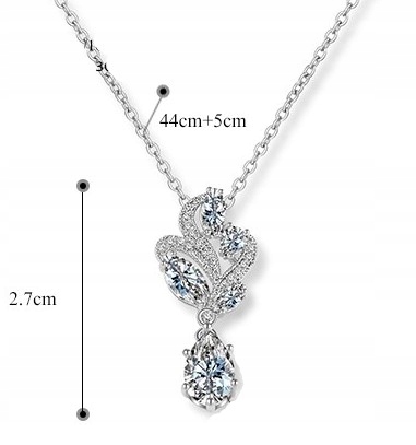 EKSKLUZYWNY NASZYJNIK, DIAMENTOWE CYRKONIE, PIĘKNY Kod producenta NSA0004