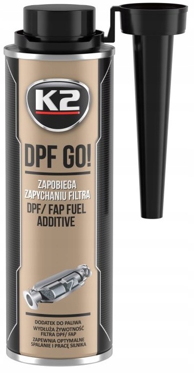 K2 Dpf Go! dodatek do ochrony filtra Dpf, Fap, zapobiega zapychaniu, 250