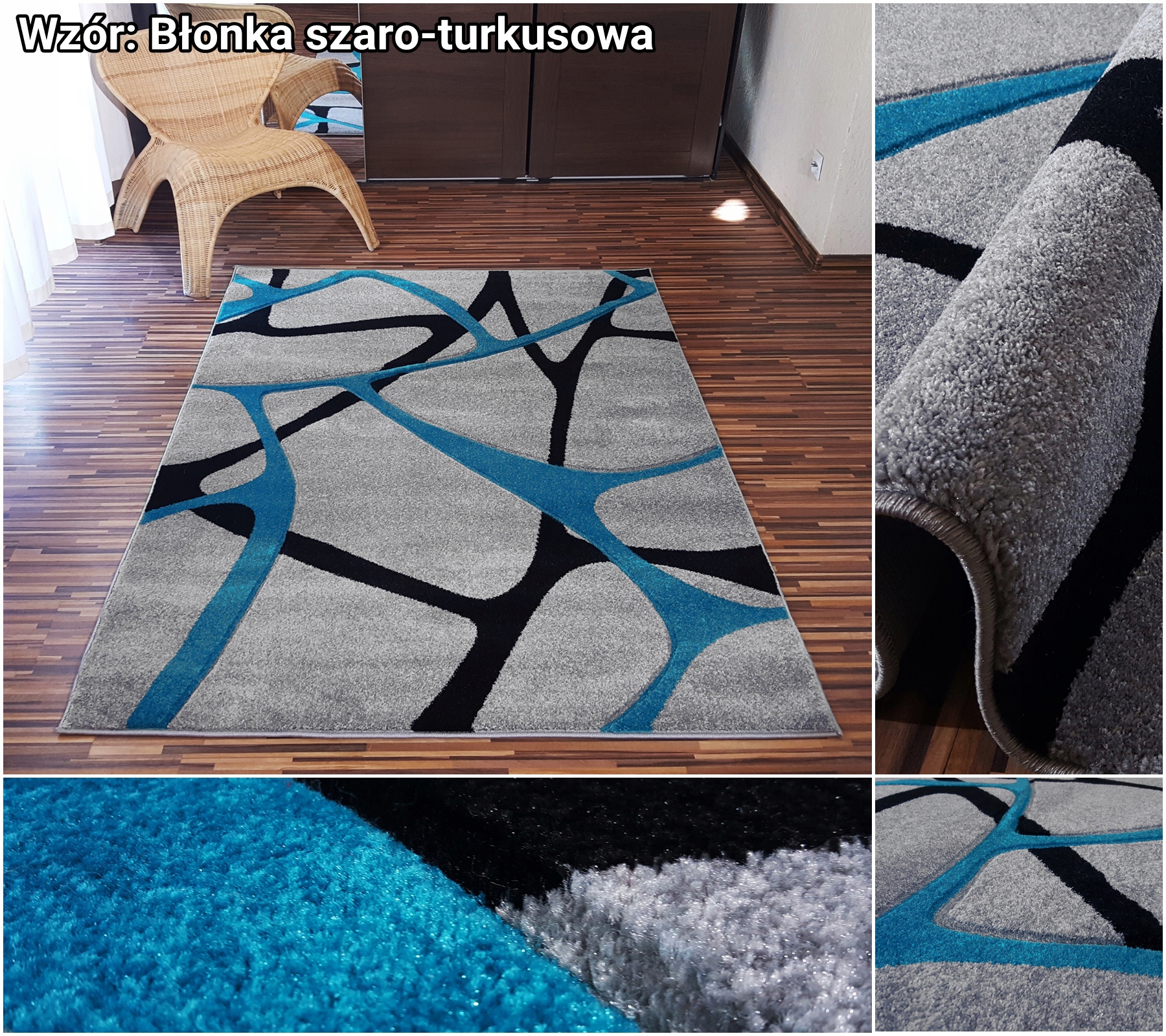 Dywan MIX Nowoczesne Dywany Fryz 3D! 240x330 [~250x350] Wzory do wyboru Rodzaj z krótkim włosiem