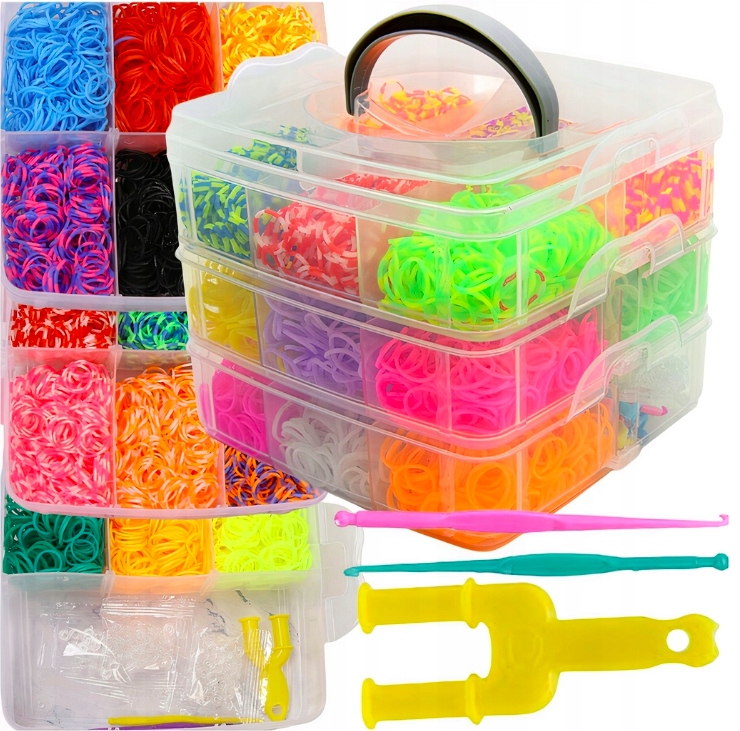 Gumki do robienia bransoletek biżuterii ZESTAW XXL EAN (GTIN) 5905937930176