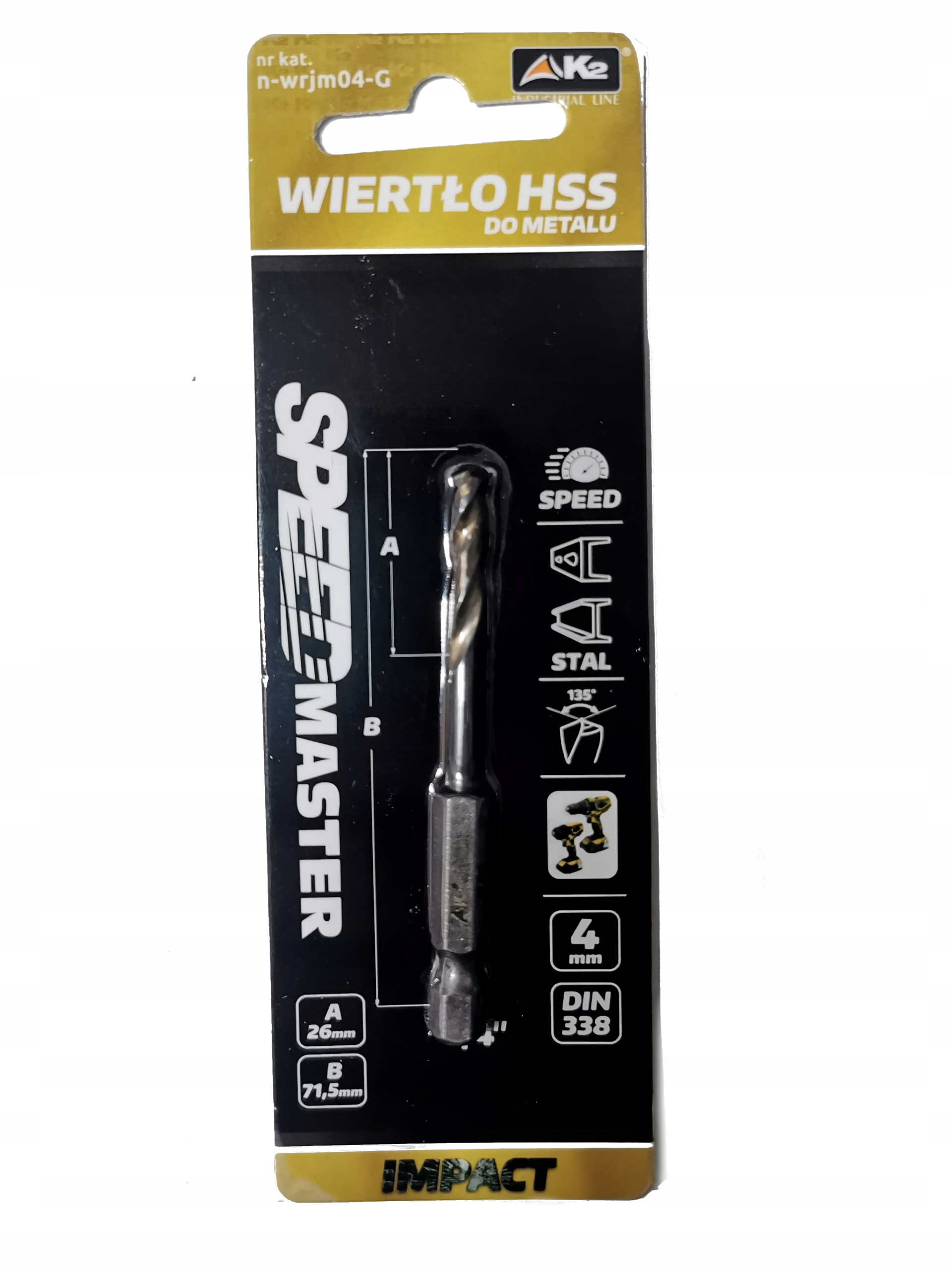 

Wiertło do metalu Hss Speedmaster 4,0mm 1/4"