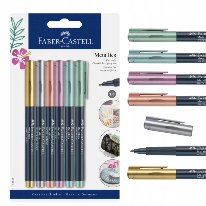 

Pisaki Faber-Castell Mettalic Metaliczne