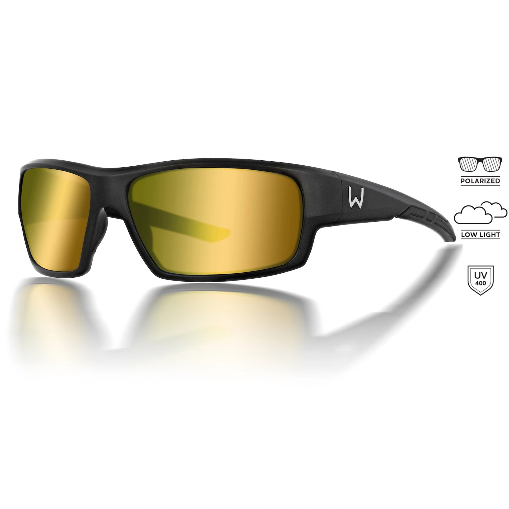 Okulary Westin W6 Sport 10 Matte Black Lb Yellow Ar Blue Filter