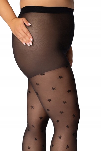 QUEEN SIZE rajstopy Star gwiazdki 30den r. 6