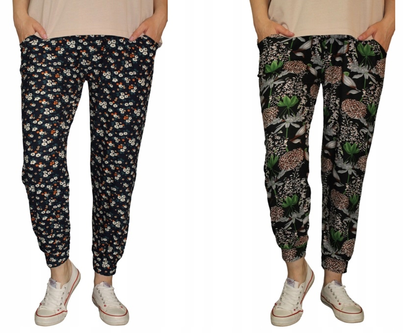 BAMBUSOWE SPODNIE DAMSKIE ALLADYNKI HAREMKI L/3XL Marka inna