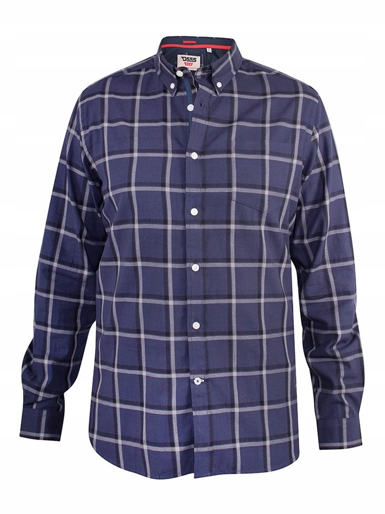 Duke D555 Townswille Velké Velikosti Ležérní Kostkovaná Košile 6XL 172 cm