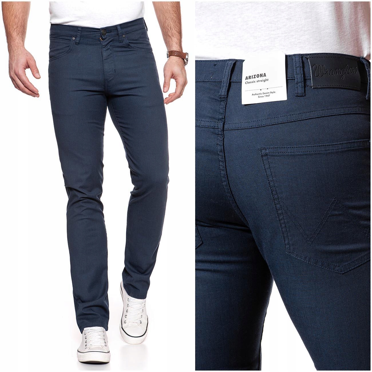 

Wrangler Arizona Męskie Spodnie Materiał W32 L34