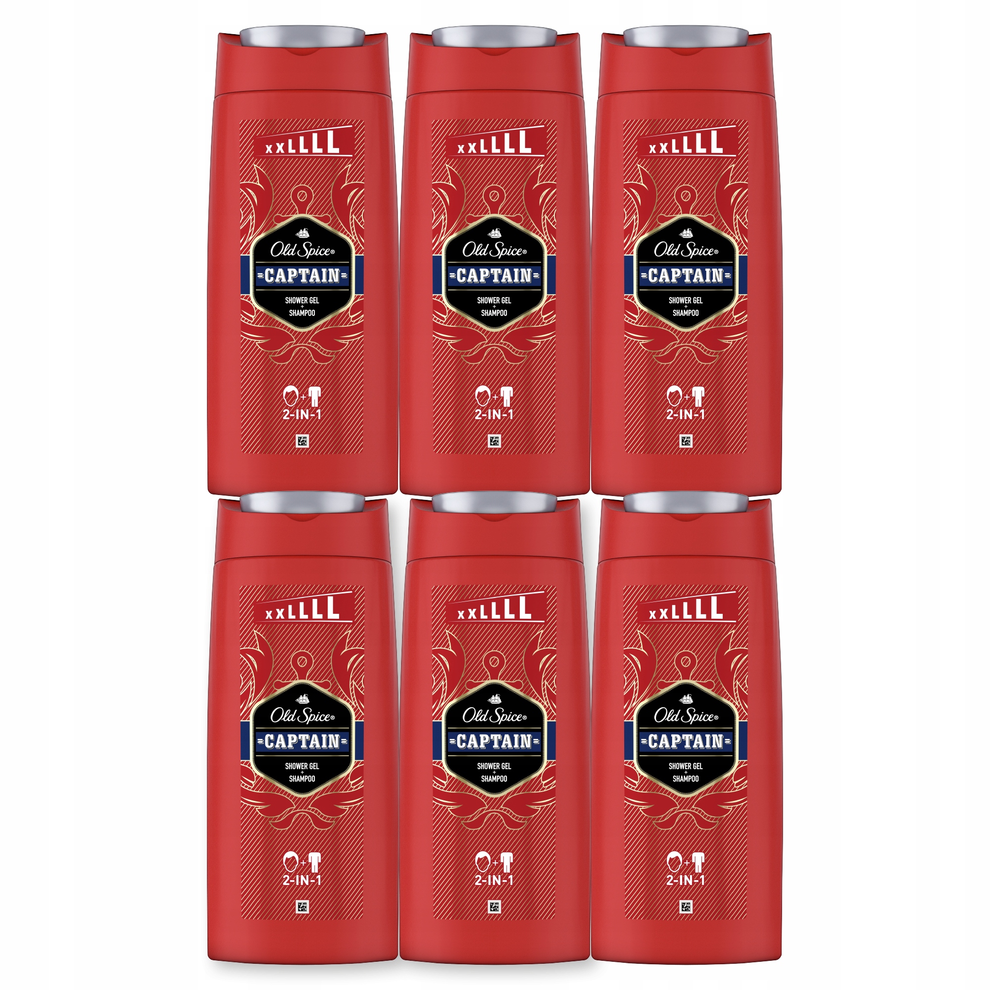 

Old Spice Captain Żel pod prysznic 2w1 6x675 ml