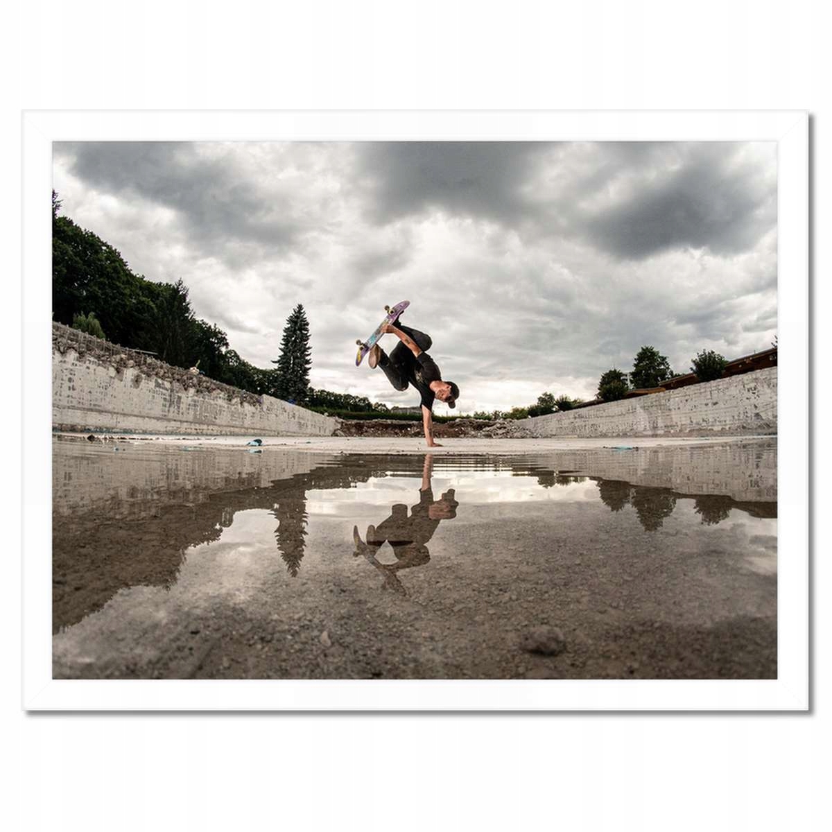 Plakáty v rámu 40x30 Skateboard Deska Skoky