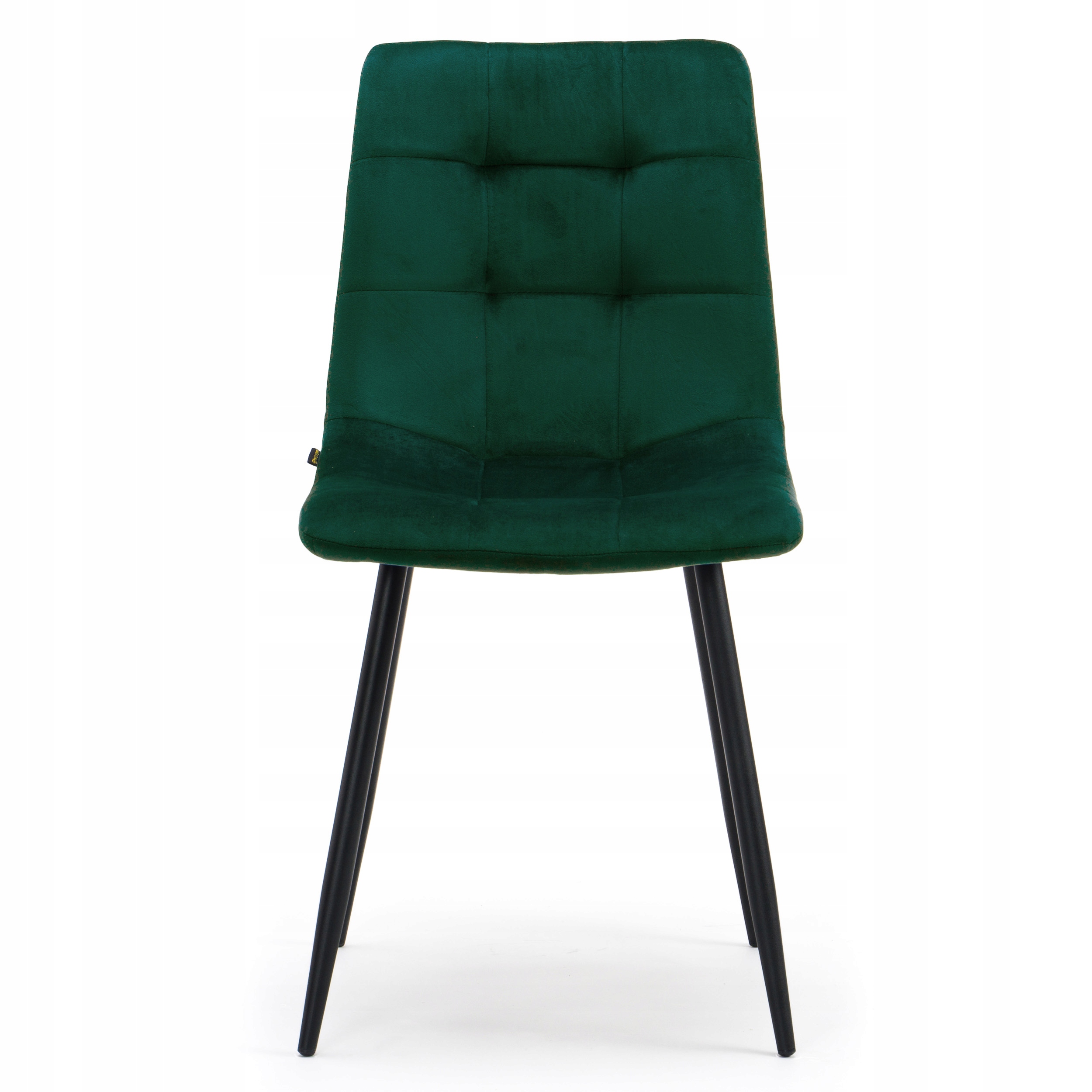 KRZESŁO TAPICEROWANE PIKOWANE WELUROWE DO SALONU JADALNI ZIELONE PARMA Marka New Home