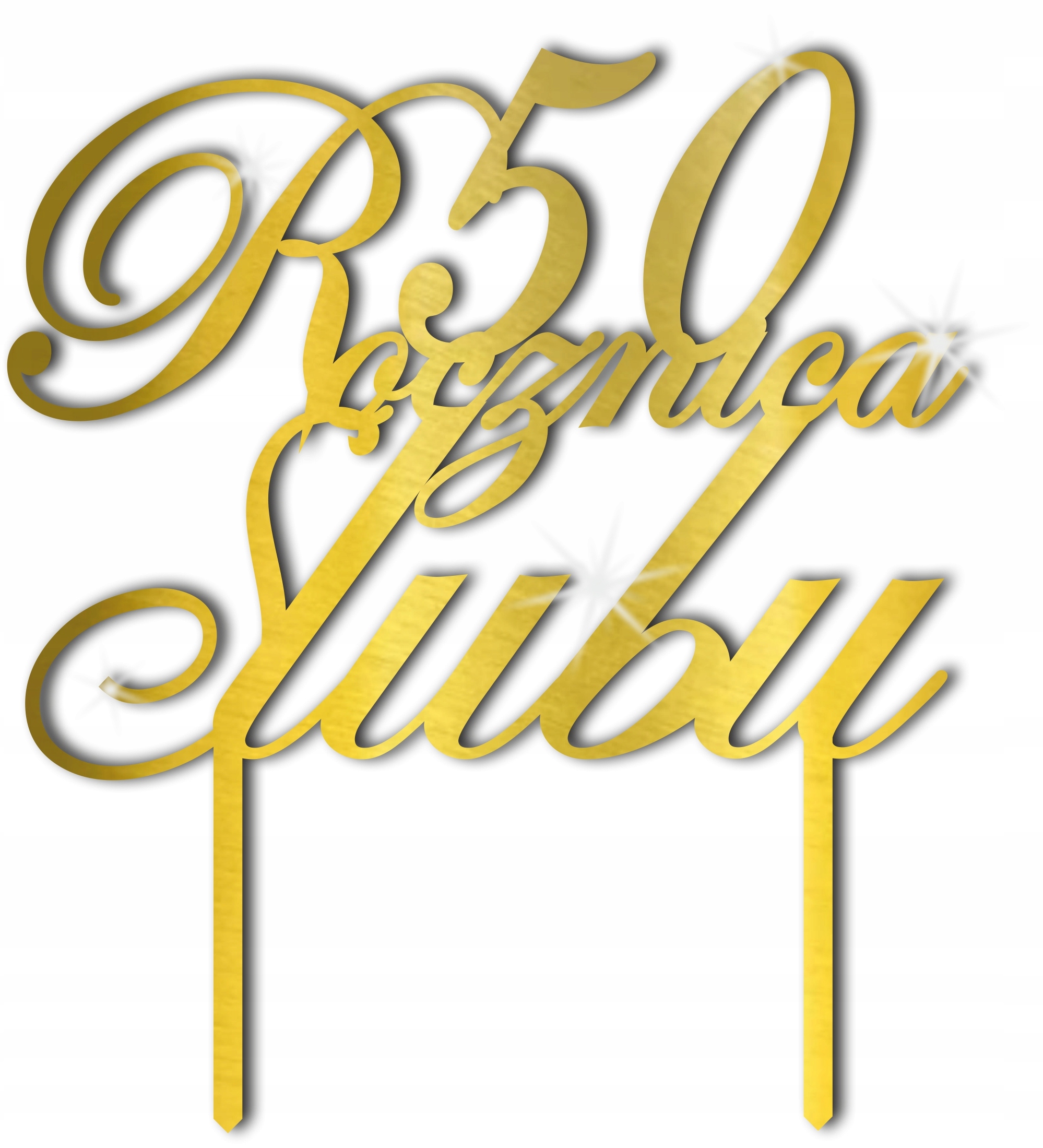 

Topper Toper Na Tort Rocznica Ślubu Ślub 10 15 20