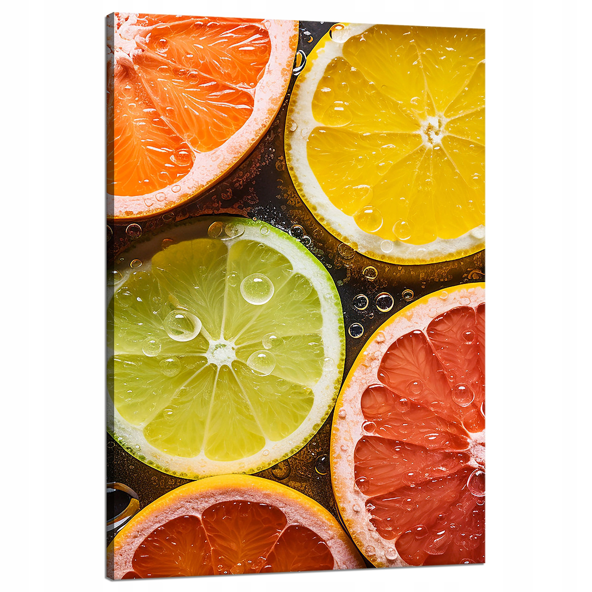 Obraz na plátně Citrusy Svěžest Limetka Grapefruit Citron 80x120