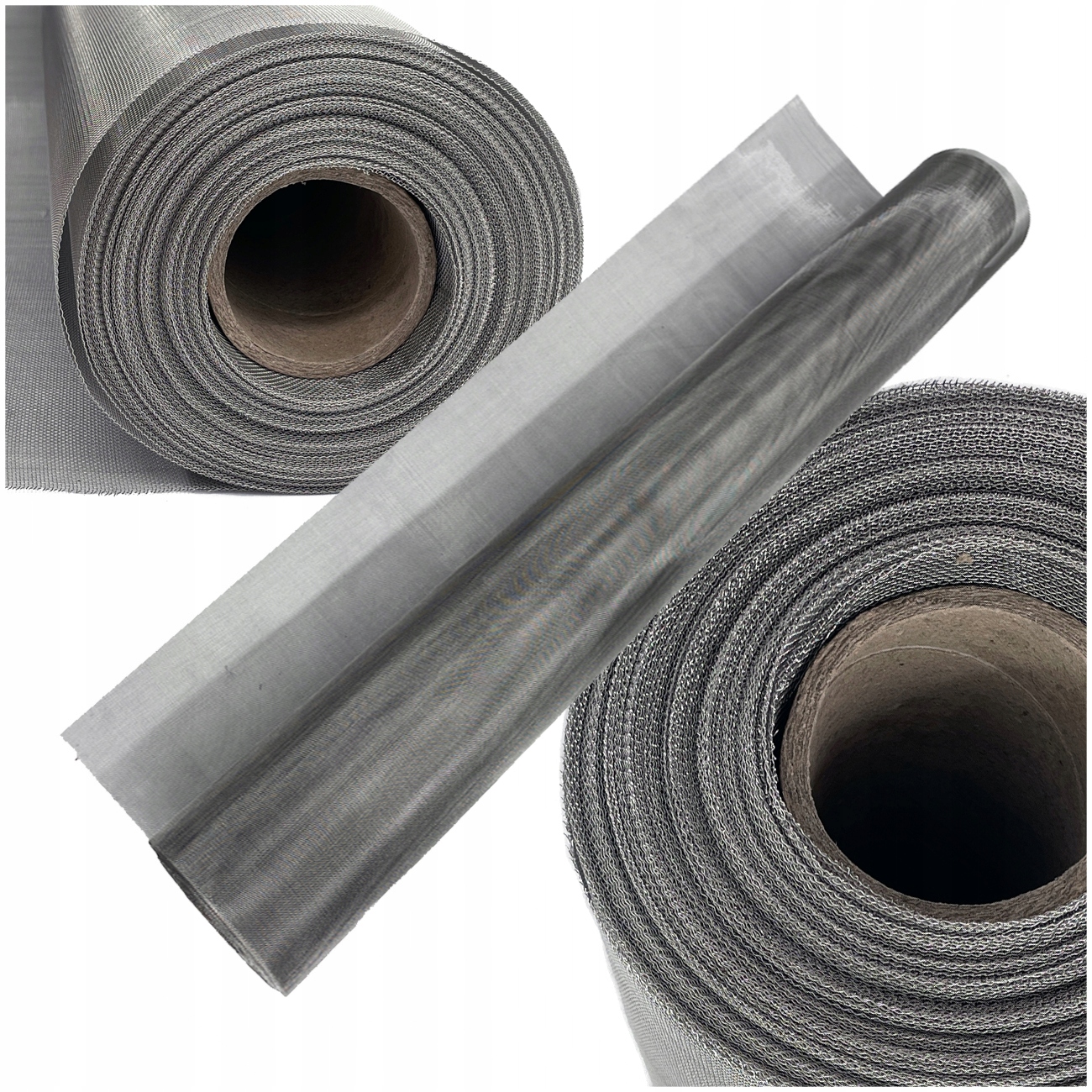 Nierdzewna siatka tkana oczko 1mm, drut 0,3mm, 1m x 1,3m