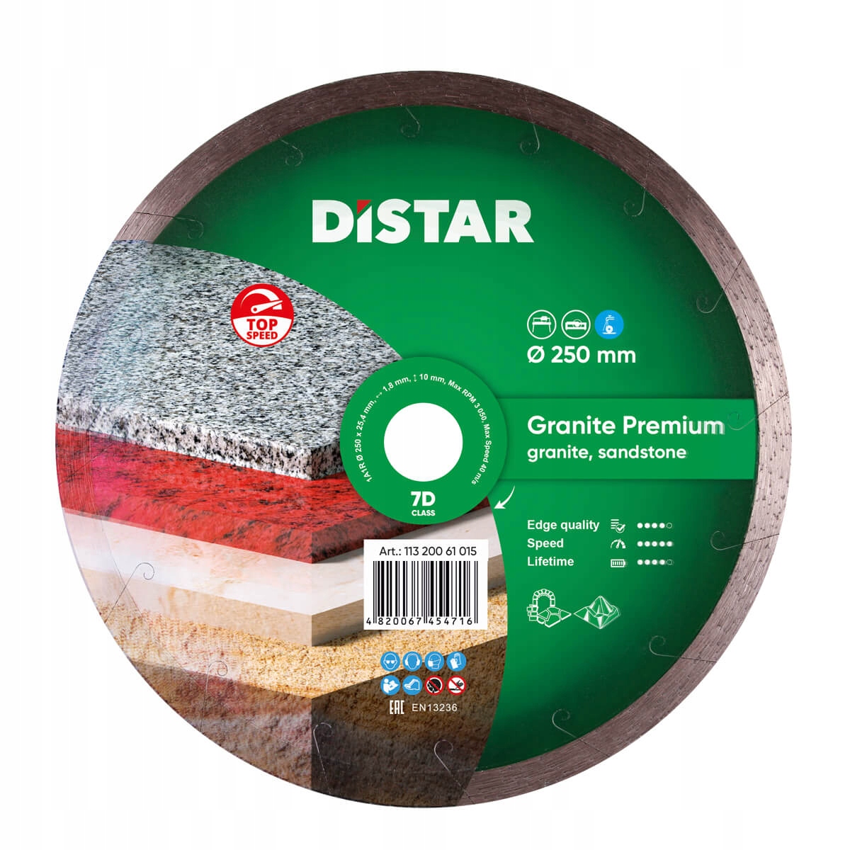 Distar Diamantový Kotouč Granite Premium 250 mm