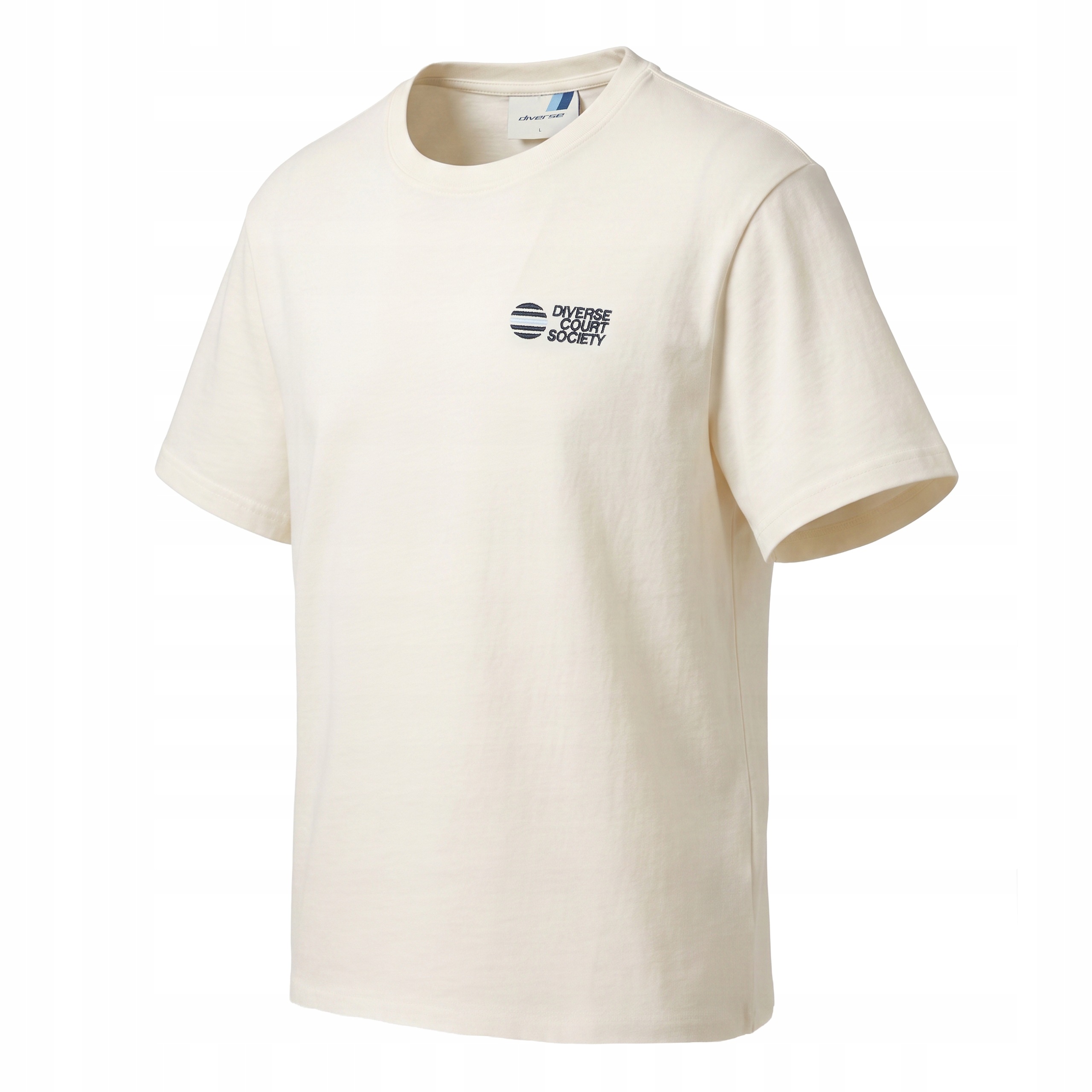 Koszulka męska T-shirt z nadrukiem Diverse Open Logo 05 Kość Słoniowa L