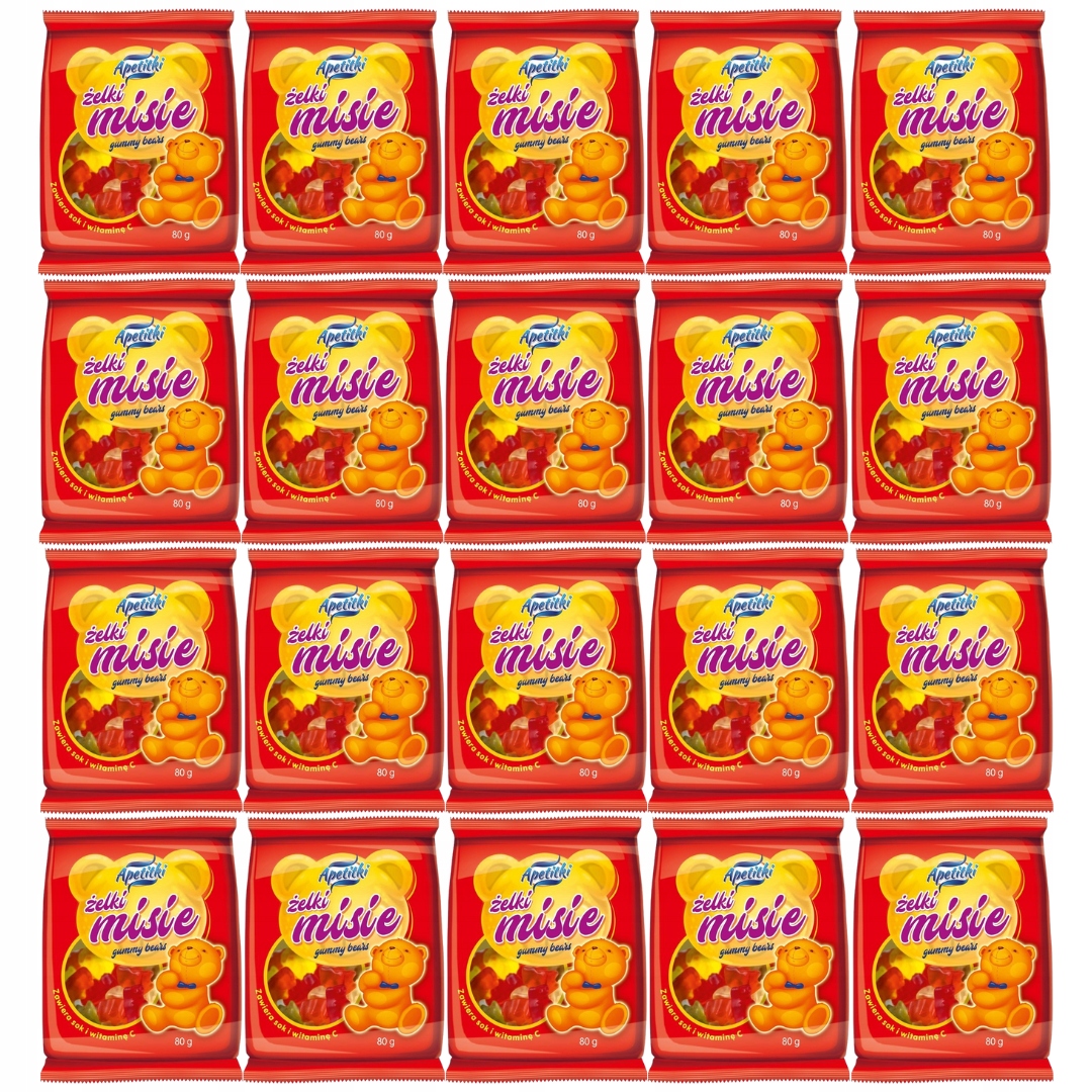 Apetitki Gumoví medvídci 80 g x 20 kusů