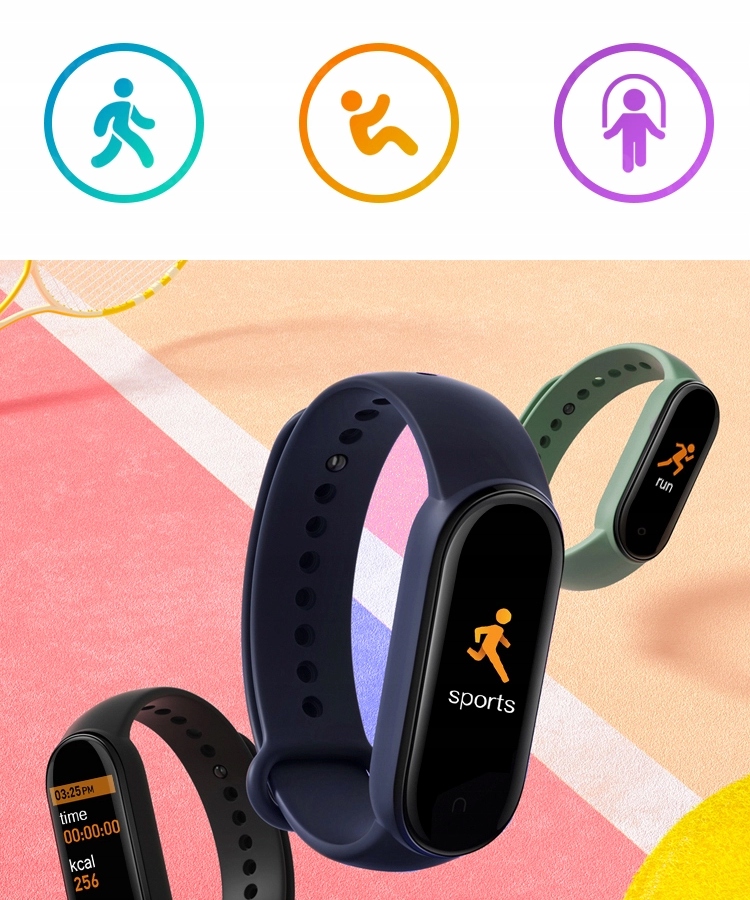 XIAOMI MI BAND 7 PLUS ZESTAW 7 OPASEK GAMA KOLORÓW EAN (GTIN) 6934177719981