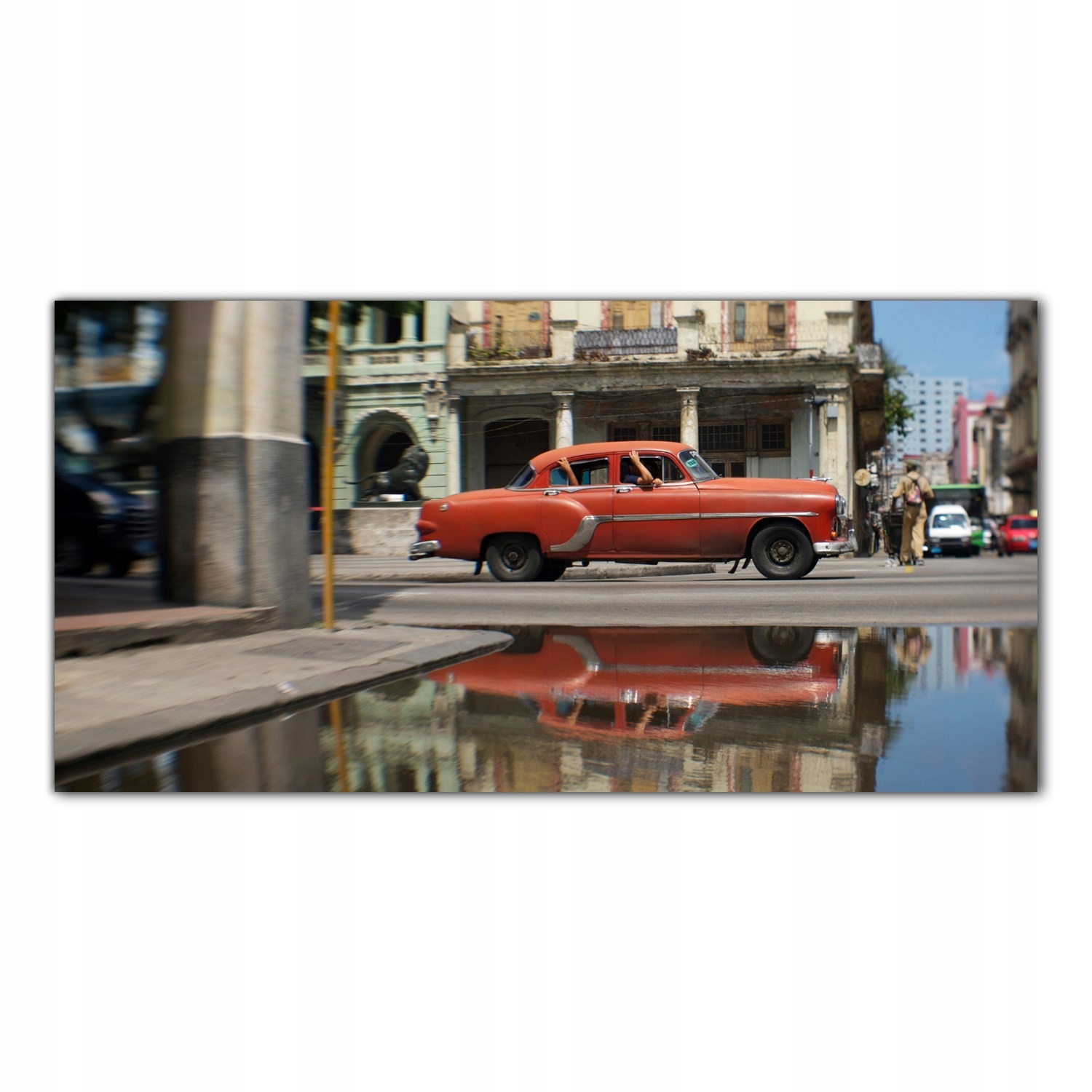 

Hartowany Obraz Szklany Hawana Vintage Auto 100x50