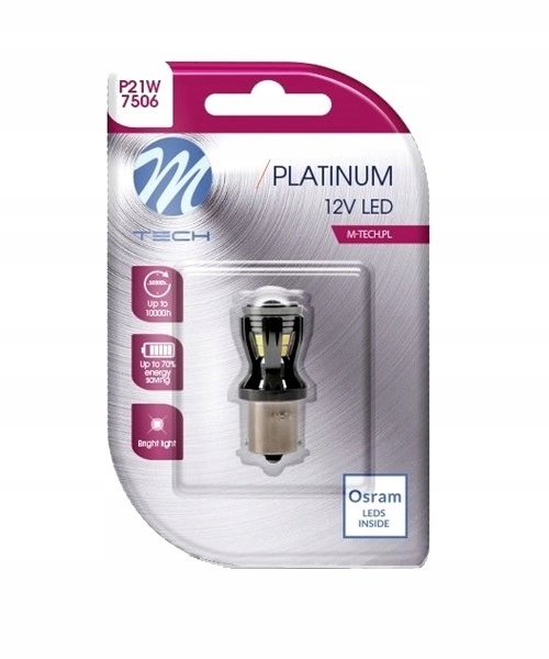

Żarówka Led M-Tech P21W 3,9 W LB820W 1 szt.