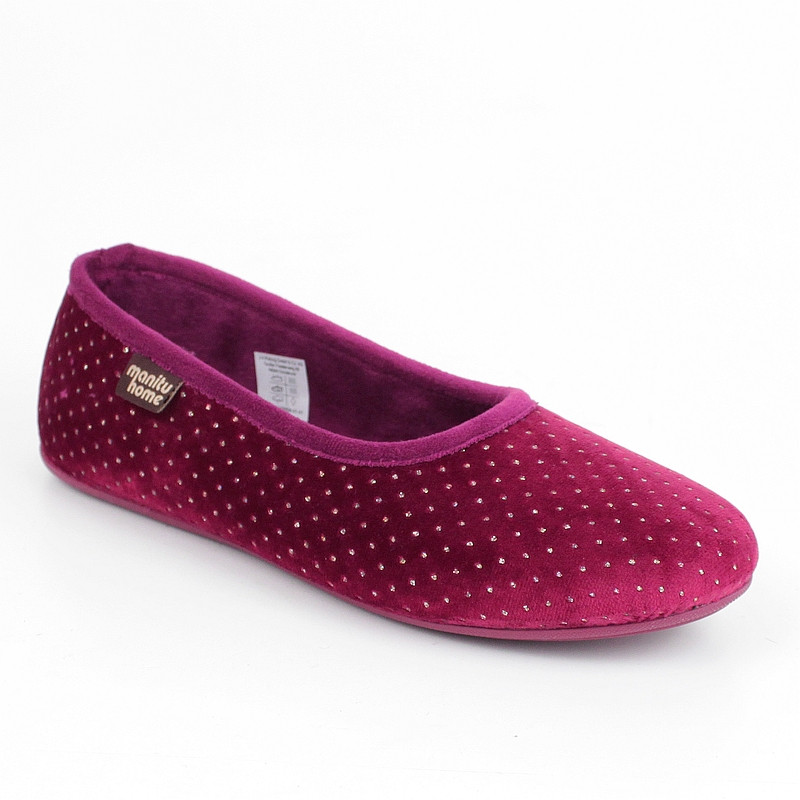 Manitu 340004 Bordové Bamboše Baleríny vel. 40