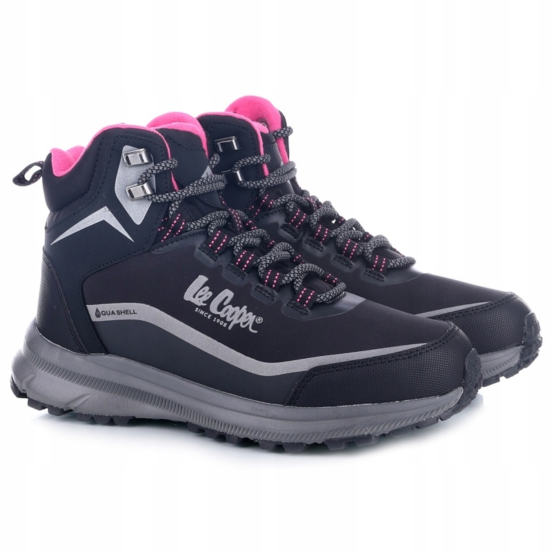 Dámské trekové boty Lee Cooper LCJ-24-01-2932L Black/fushia Eko VEL.36