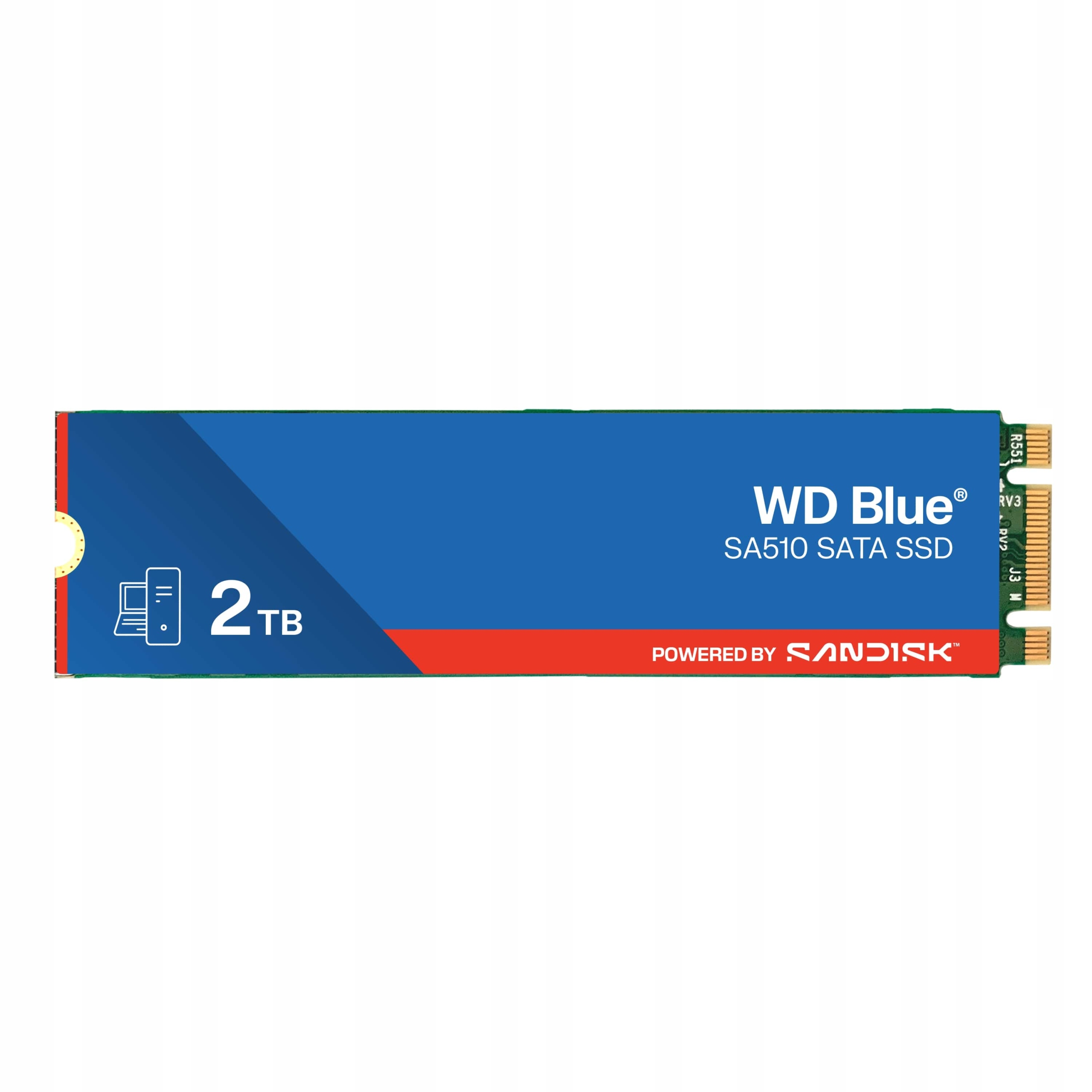 Wd Blue SA510 Powered By SANDISK/2TB/SSD/M.2 SATA/4R