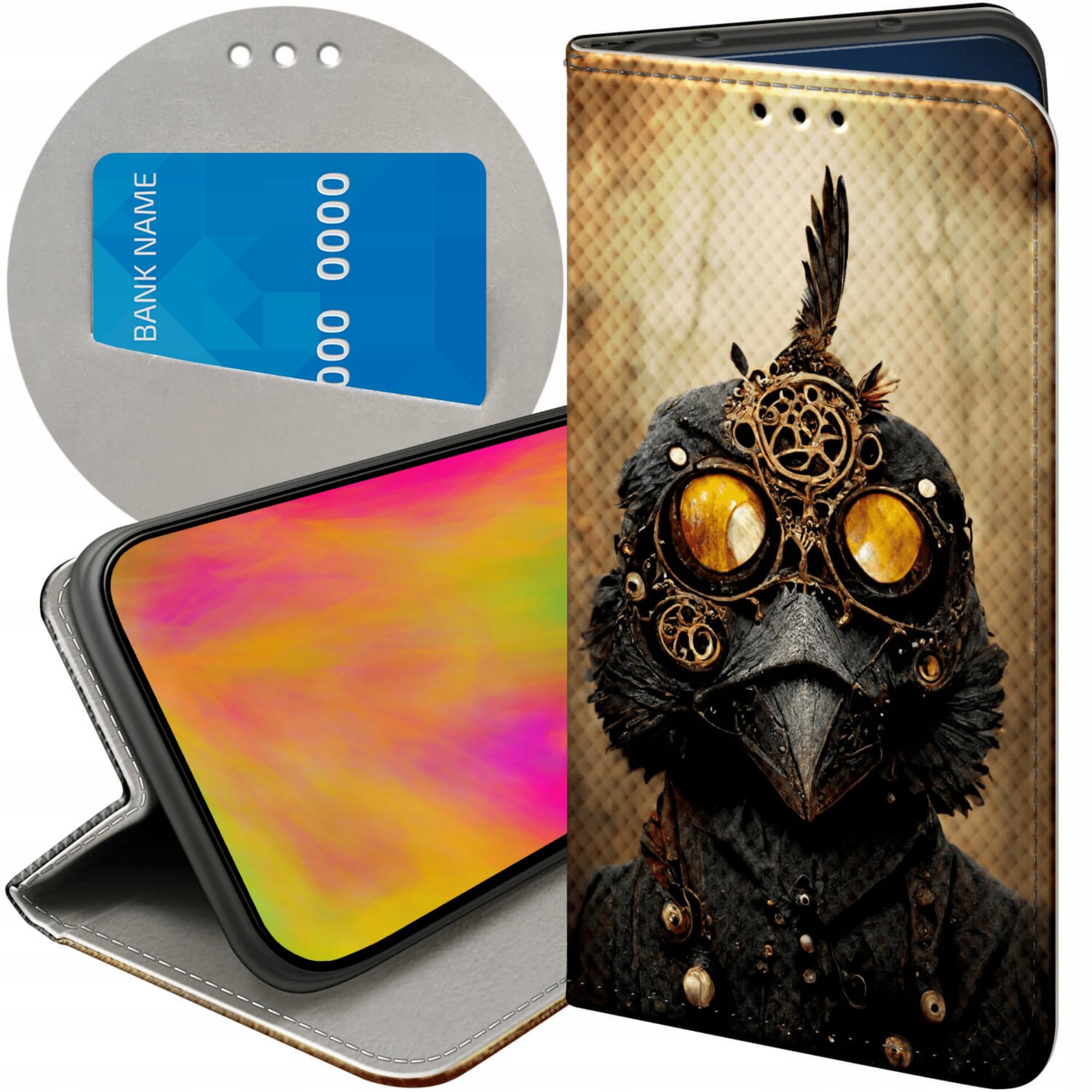 Etui Z Klapką Do Honor MAGIC7 Pro Steampunk Maszyny Laboratoria Case