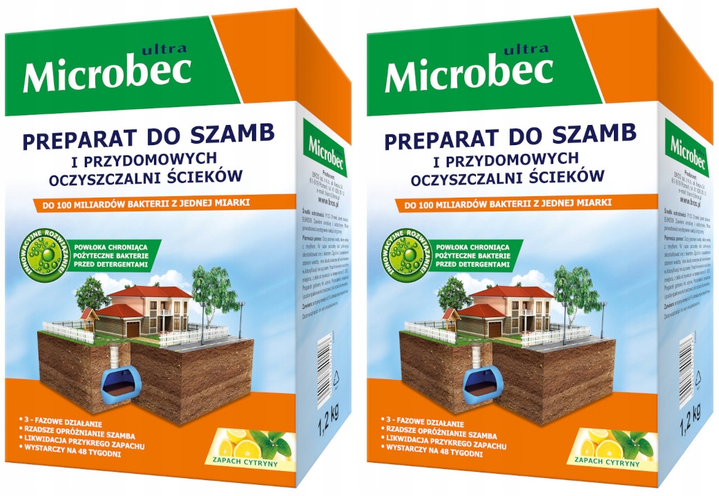 Microbec Ultra Přípravek Bakterie do septiku a čističky odpadních vod 2,4 kg