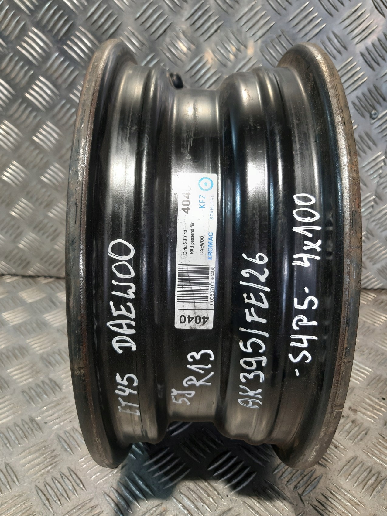 disk ocelová 1x DAEWOO R13 5J ET45 4x100 KFZ4040
