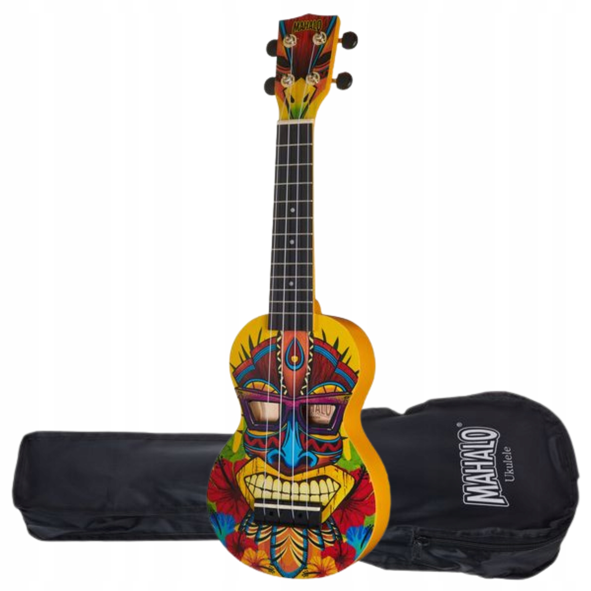 Sopránové ukulele pouzdro Design Grafik Unikátní Mahalo Art Tiki