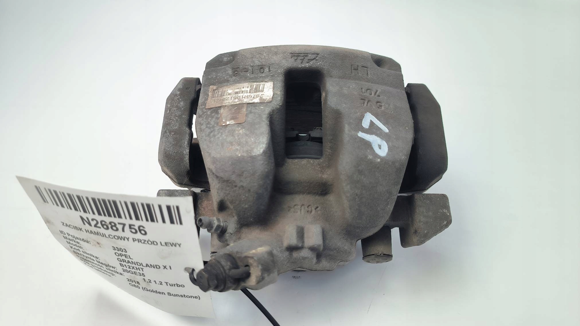caliper brake front left 1.2 TURBO OPEL GRANDLAND X and