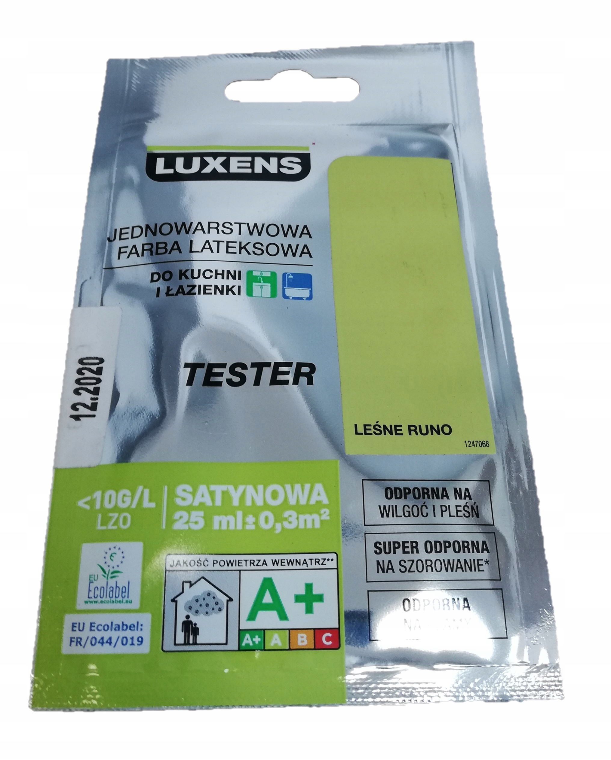 

Luxens Farba Lateksowa Leśne Runo tester
