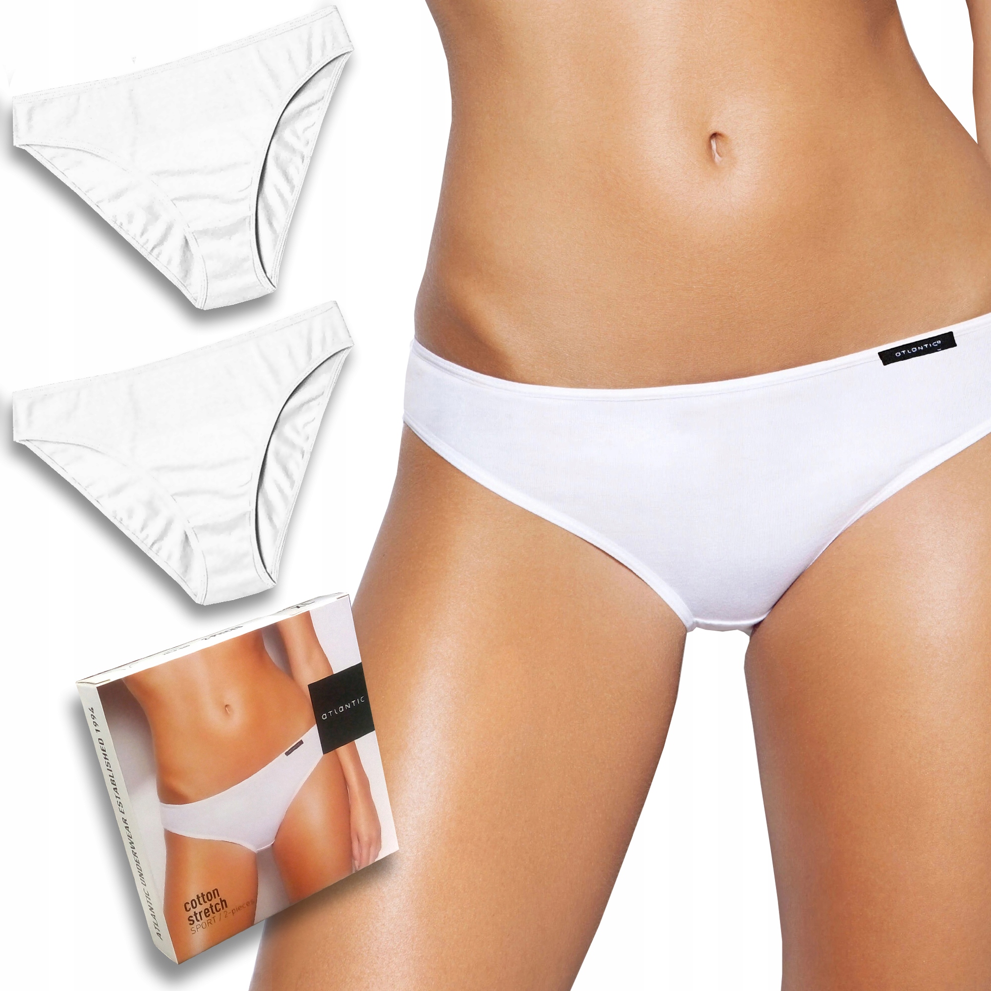 

Atlantic figi damskie 2BLP 581 Bia bikini XL