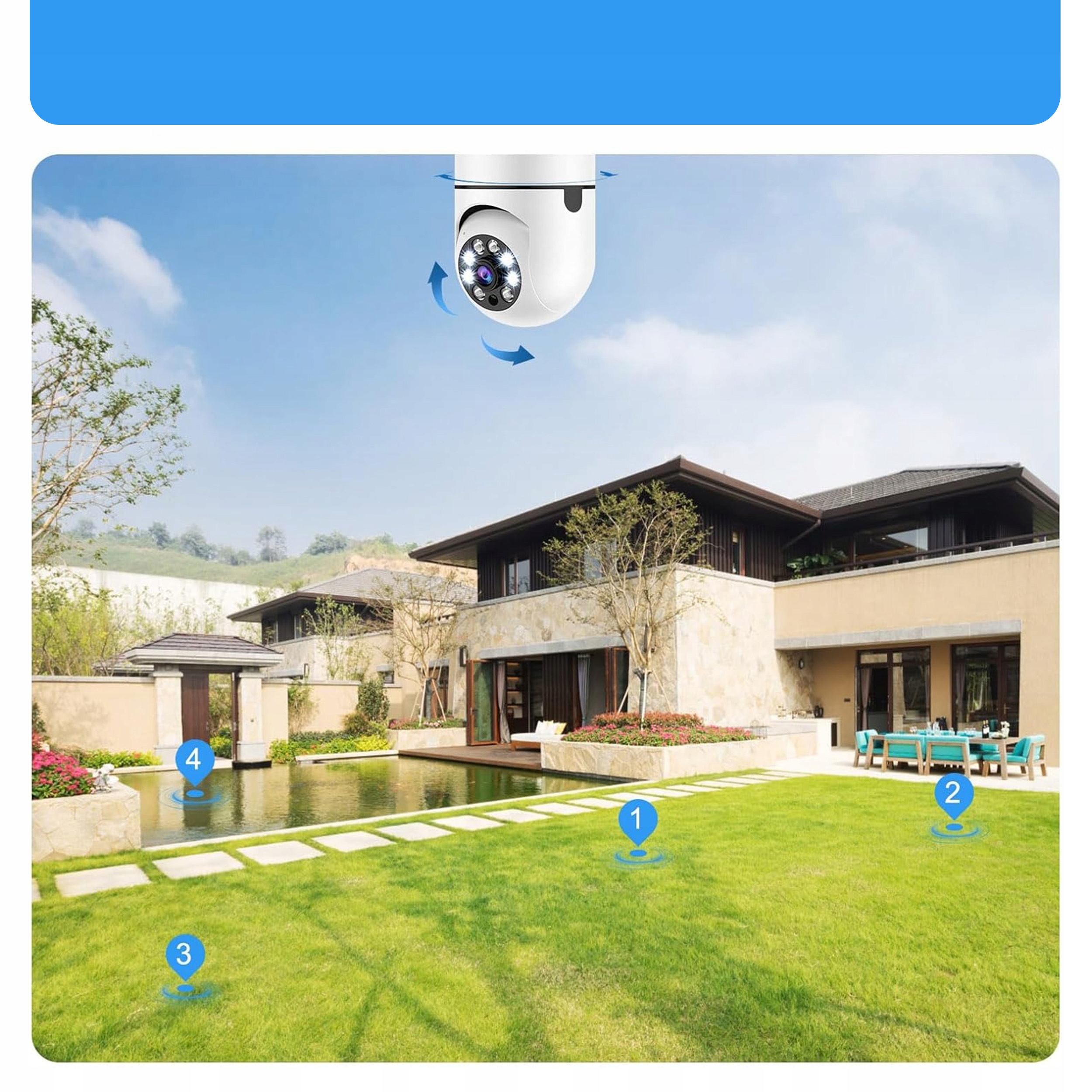 KAMERA WIFI WEWNĘTRZNA OBROTOWA ŻARÓWKA GWINT E27 IP 3MP TUYA MONITORING Marka Renew Force