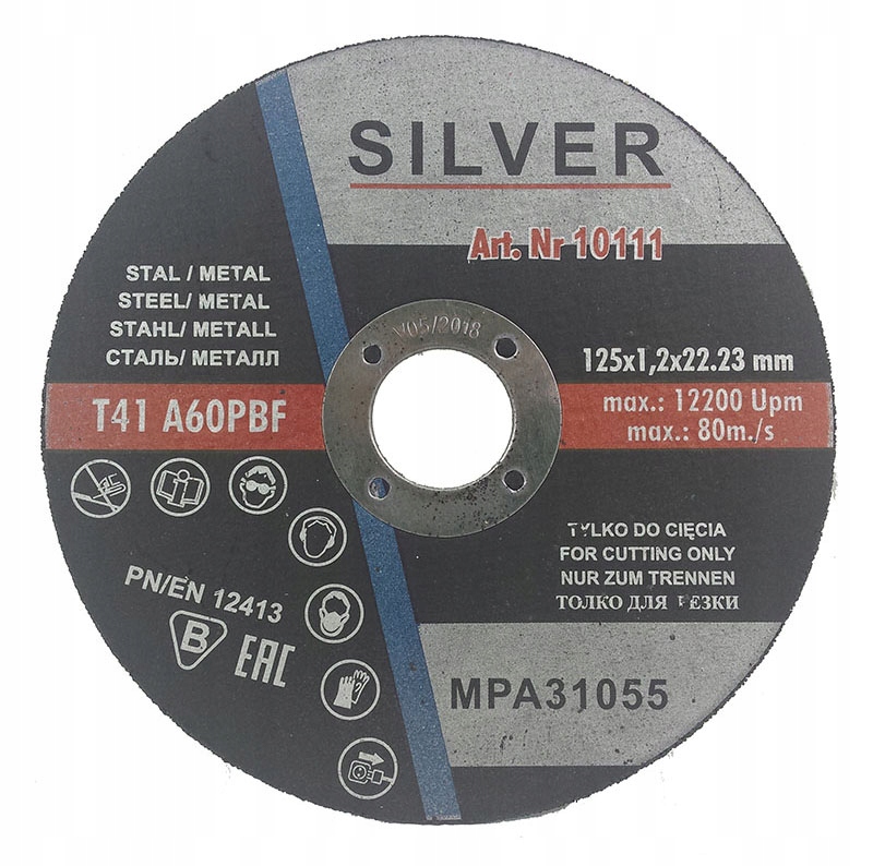 

Tarcza Tarcze Do Cięcia Metalu Stali 125 x 1.2