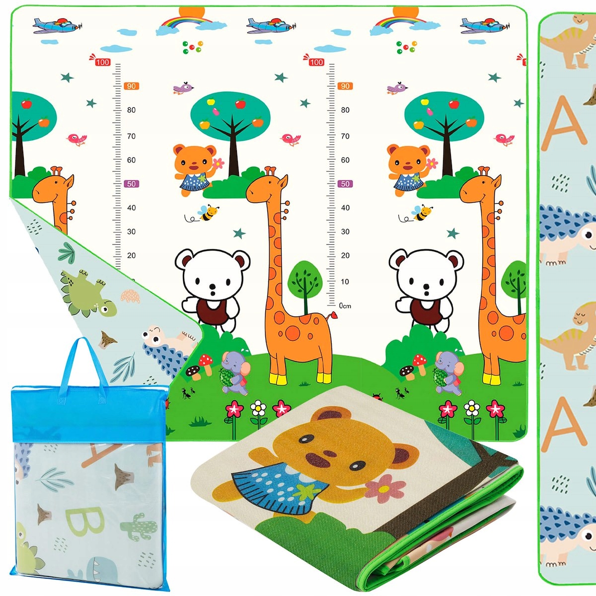 

Duża Mata Piankowa Dla Dzieci Edukacyjna 200x180cm