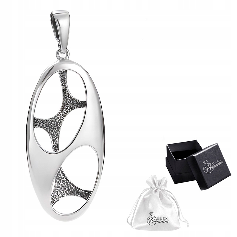 Stříbrný přívěsek ryzost 925 Elegantní Přívěsek Ažurový Oválný