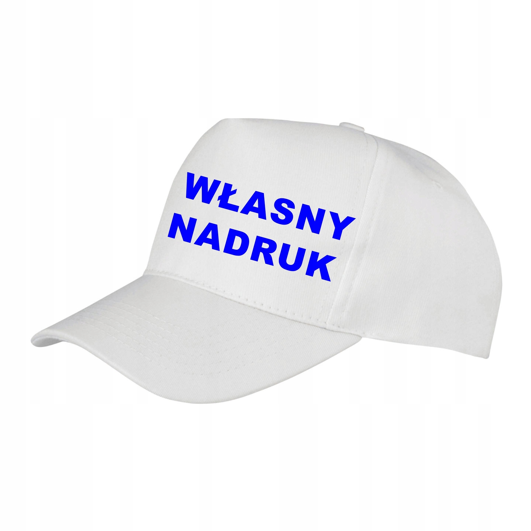 

Czapka z daszkiem z Własnym Napisem Logo biała