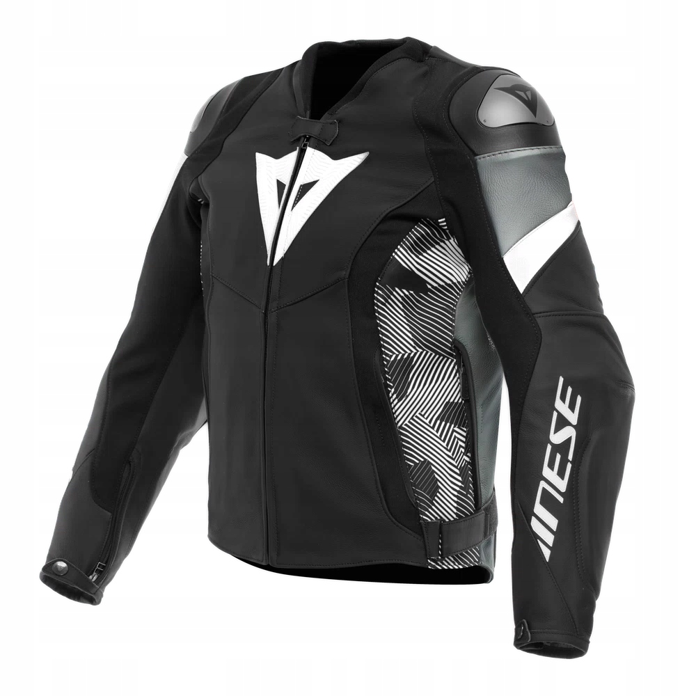 DAINESE AVRO 5 KURTKA MOTOCYKLOWA MĘSKA SKÓRZANA CZARNA SZARA
