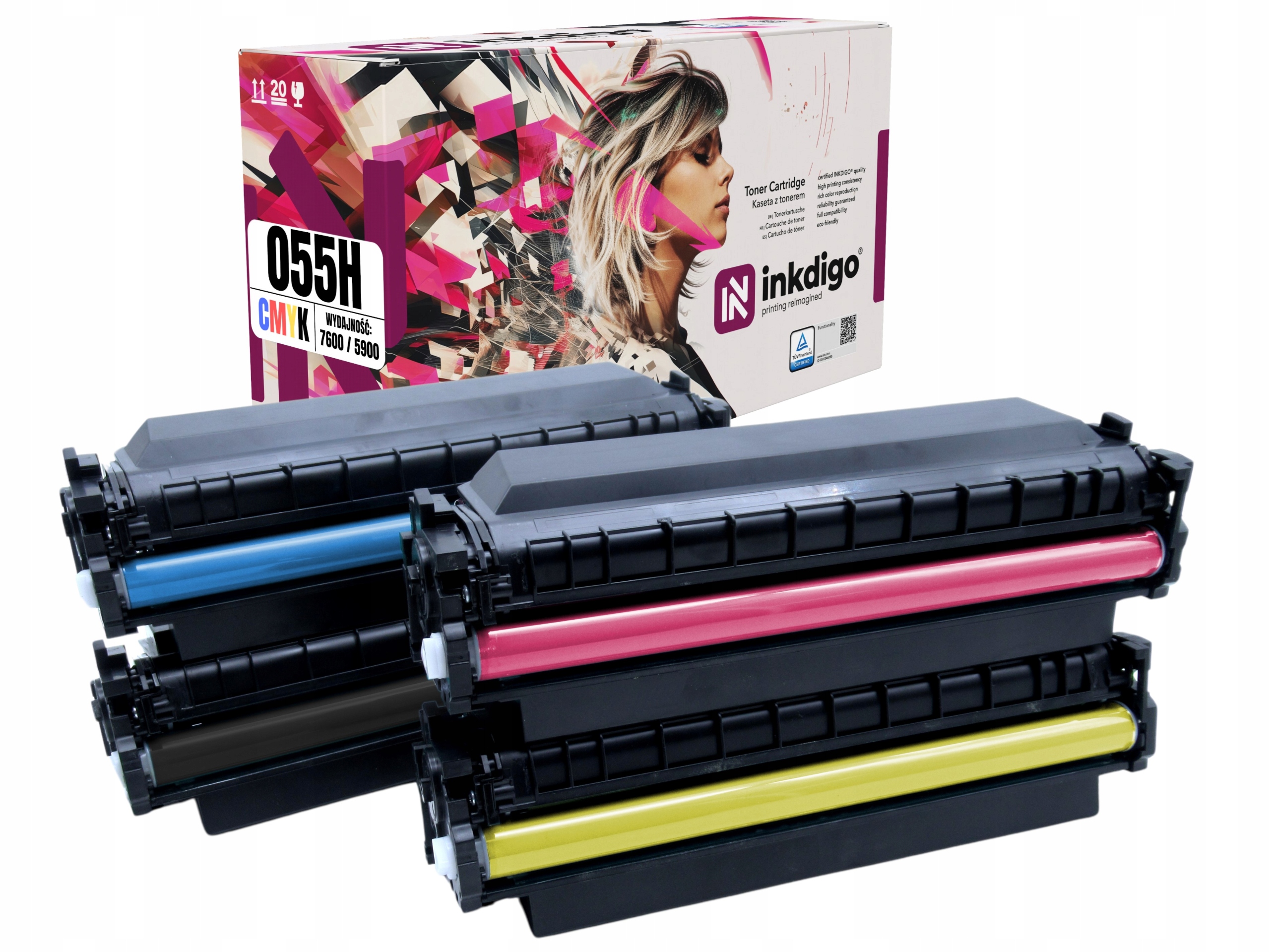 4x Toner do Canon LBP663 MF742Cdw MF744Cdw CRG055 Canon i-SENSYS MF742cdw