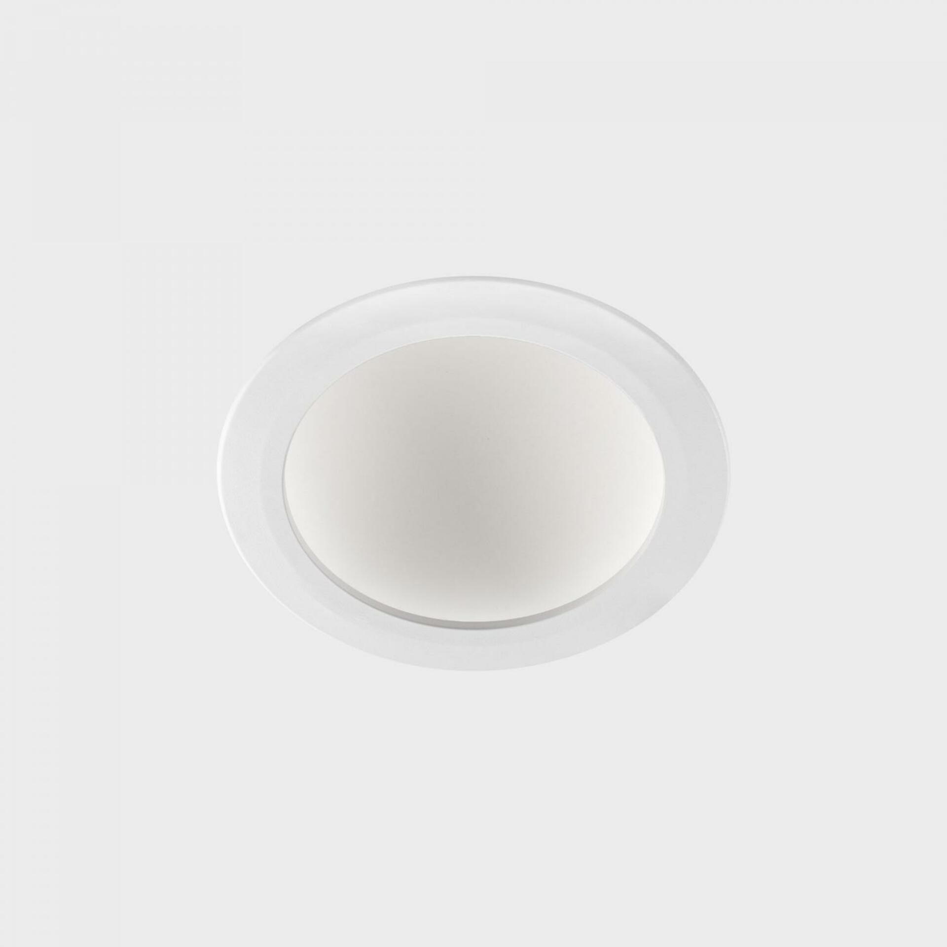 Kohl Lighting KOHL-Lighting Disc Tina Deep zapustené svietidlo s rámčekom biely