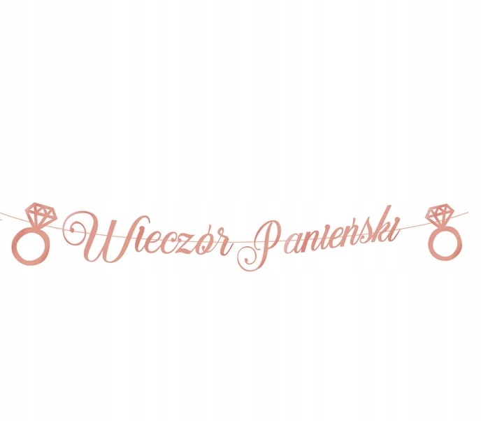 

Baner lustrzany na wieczór Panieński złoty