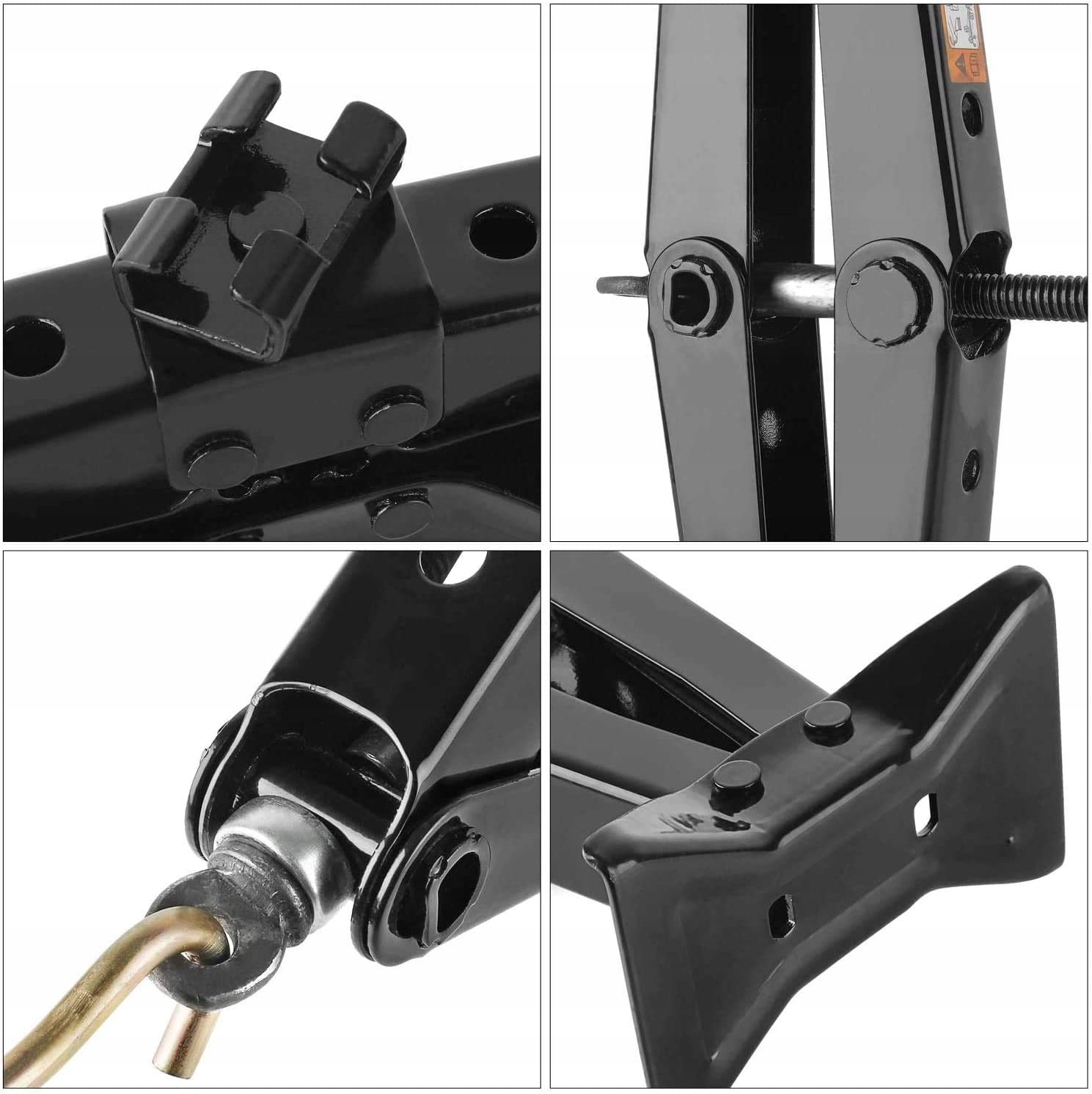 PODNOŚNIK SAMOCHODOWY LEWAREK TRAPEZOWY 2T +KLUCZ Udźwig 2000 kg